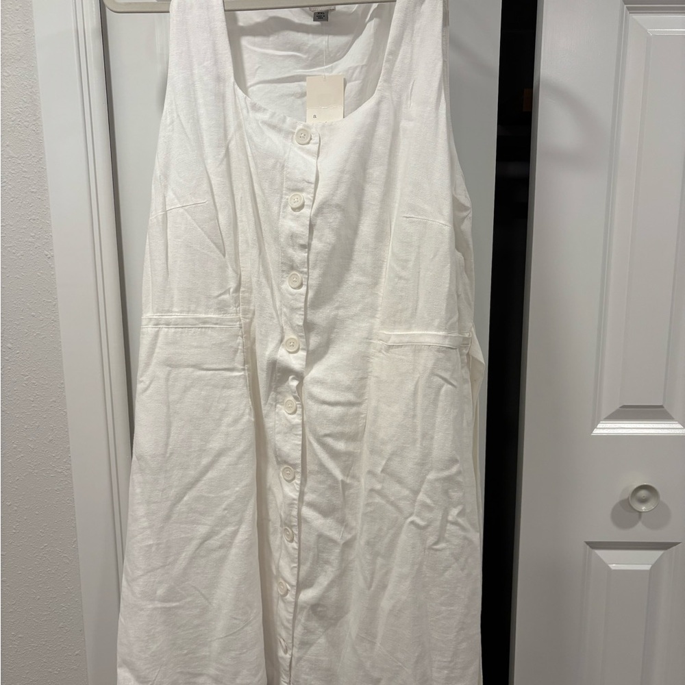 a new day White Button-Down Dress